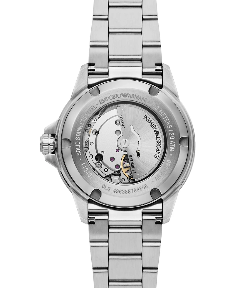 Emporio Armani Men's Sea Explorer Automatic Stainless Steel Bracelet Watch 42mm