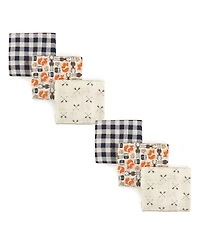 Hudson Baby Unisex Baby Cotton Muslin Swaddle Blankets, Forest 6-Piece