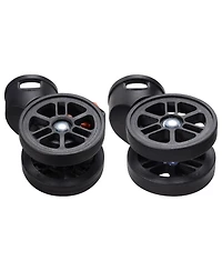 Byootique Set of 4 Swivel Replacement Wheel Caster with Locking Brake 360 Degree Rotate Caster for Makeup Case