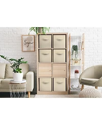 Sorbus 6 Pack 13 Inch Foldable Storage Cubes with Handles- for Organizing Home, Shelves, Nursery, Playroom