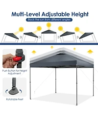 Slickblue 10 x 10 Feet Foldable Outdoor Instant Pop-up Canopy with Carry Bag