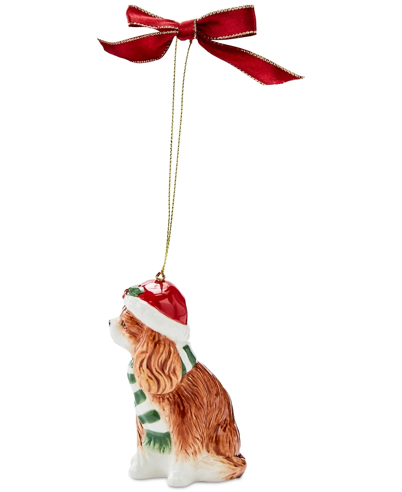 Spode Christmas Tree King Charles Spaniel Ornament