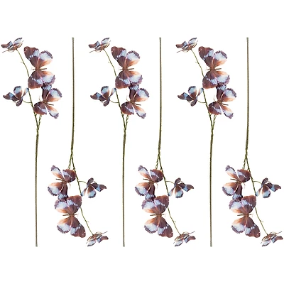 Slickblue Butterfly Sprays for Vibrant Holiday and Home Decor Accents (Set of 6)