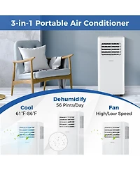 Portable Air Conditioner 3 in 1 Ac Unit with Fan and Dehumidifier- Btu