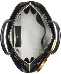 Donna Karan New York Malverne Double Top Handle Leather Satchel