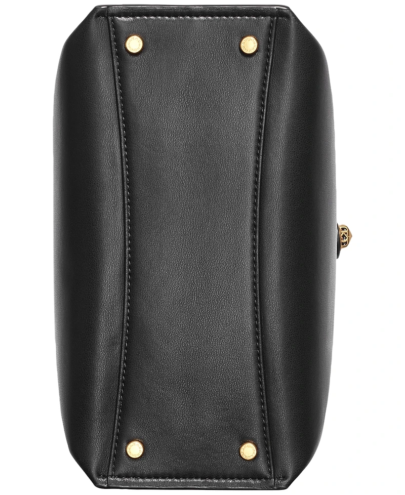 Donna Karan New York Bridgehampton Leather Turnlock Triple Compartment Crossbody