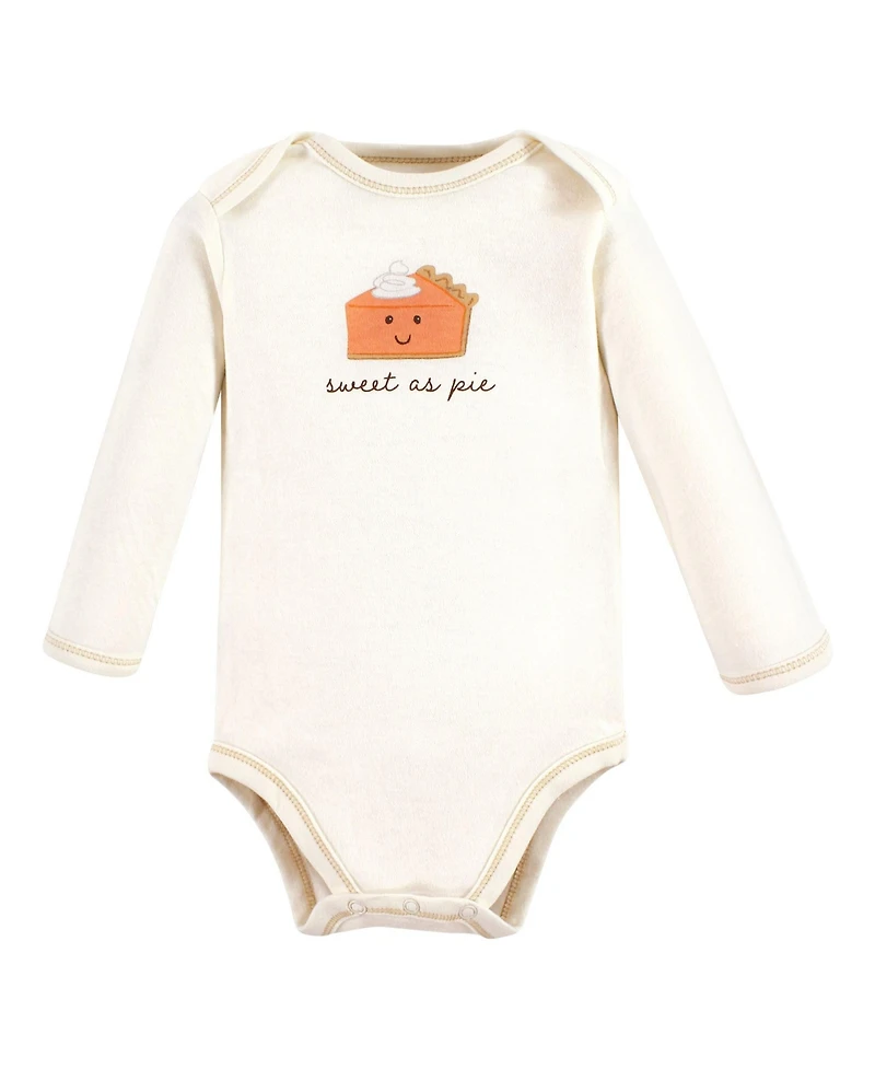 Touched by Nature Baby Boys Unisex Natural Cotton Long-Sleeve One-Piece