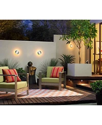 Sphere Curve 39 1/2" High Large Modern Zen Indoor Outdoor Decor Faux Stone Floor Fountain with Light Led