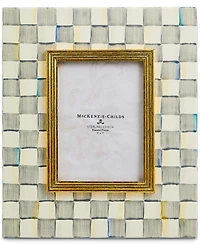 Mackenzie-Childs Sterling Check Picture Frame, 5" x 7"