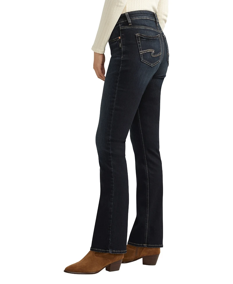 Silver Jeans Co. Women's Elyse Mid Rise Comfort Fit Slim Bootcut