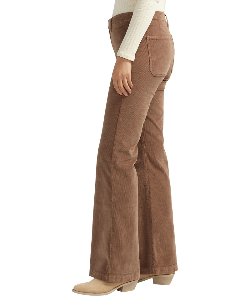 Silver Jeans Co. Women's Isbister High Rise Flare Leg Corduroy Pant