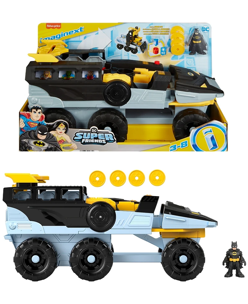 Imaginext Dc Super Friends Bat-Tank with Batman Figure, Lights Sounds