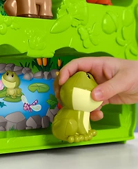 Fisher-Price Little People Forest Friends Carry Case Toddler Playset with Figures, 9 Pieces