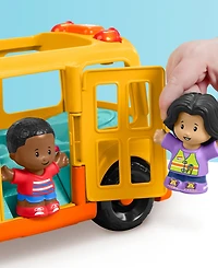 Fisher-Price Little People School Bus Musical Toddler Toy Vehicle with 2 Figures