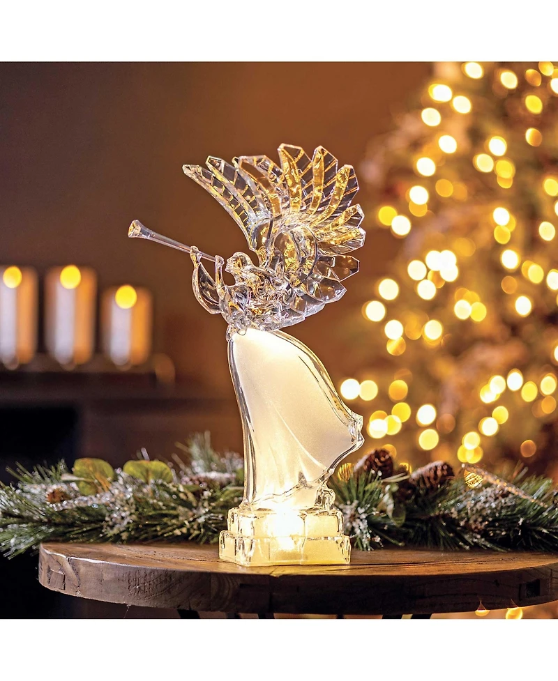 Led Angel 16.5"H Acrylic 3 Aaa Batteries Not Included
