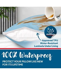 Guardmax Standard Waterproof Pillow Protector with Zipper (4 Pack)
