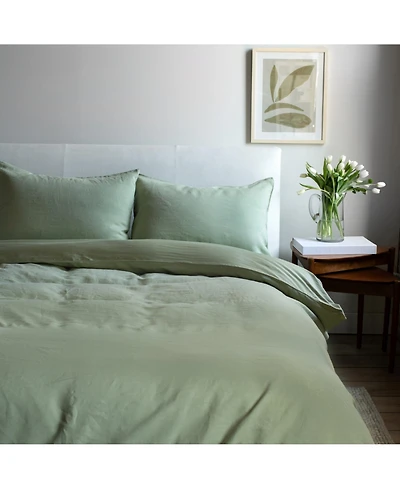 French Linen and Cotton Duvet & Sham Set - King/Cal King