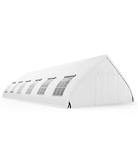 Givimo 20 x 40 Ft Peach Shaped Party Tent Wedding Canopy with Zipper Doors