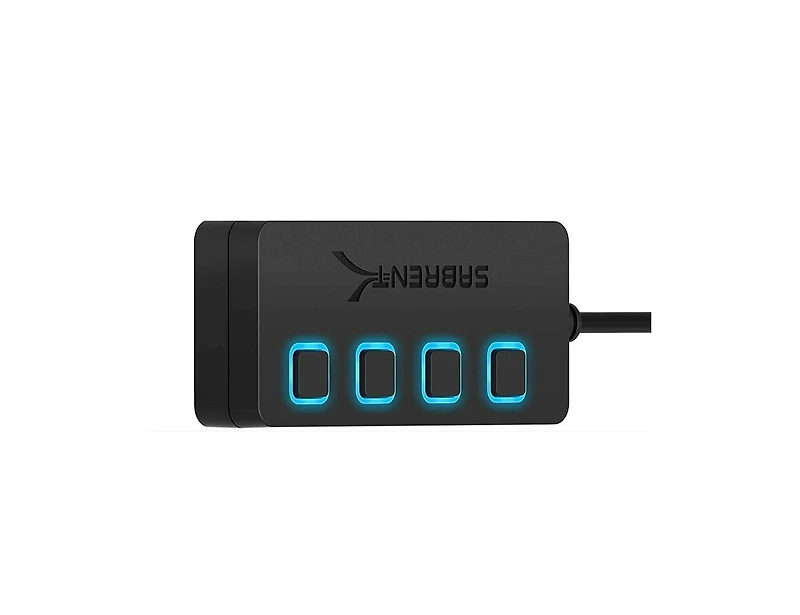 Sabrent Hb-UMP3 4 Port Usb 3.0 Hub with Power Adapter & Led Switches