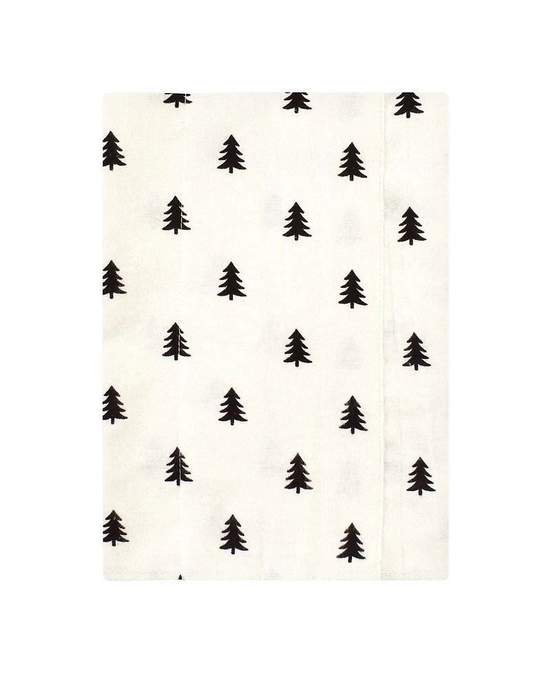 Hudson Baby Boys and Girls Cotton Poly Flannel Burp Cloths 8-Pack, One