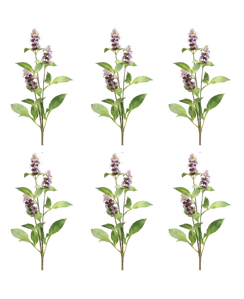 Slickblue Buddleia Stem for Elegant Floral Arrangements and Home Decor (Set of 6)