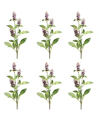 Slickblue Buddleia Stem for Elegant Floral Arrangements and Home Decor (Set of 6)