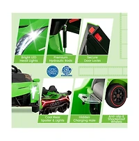 12V Licensed Lamborghini 4WD Kids Ride-on Sports Car with 2.4G Remote