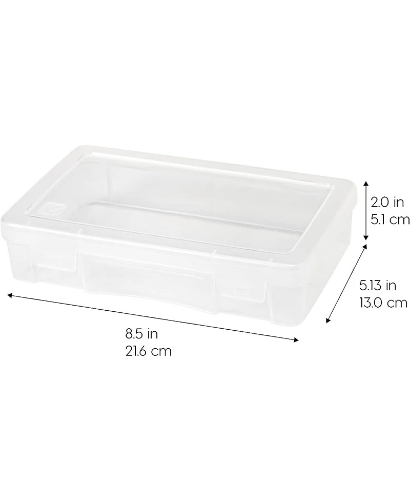 Iris Medium Modular Supply Case, 10 Pack, Clear