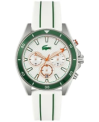 Lacoste Men's Mainsail White Silicone Watch 43mm