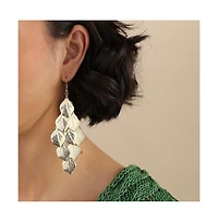 Sohi Women's Rhombus Drop Earrings