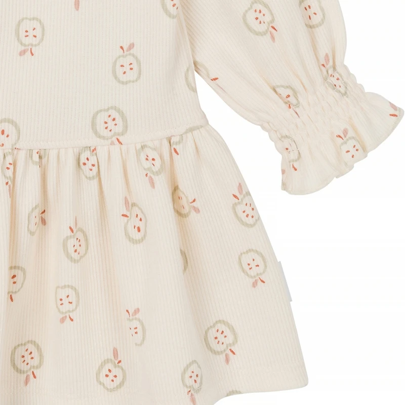 Gerber Baby Girls Long Sleeve Apples Dress