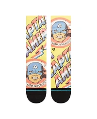 Stance Big Boys and Girls Yellow Marvel Crew Socks