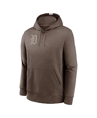 Nike Men's Light Brown Detroit Tigers Statement Pullover Hoodie