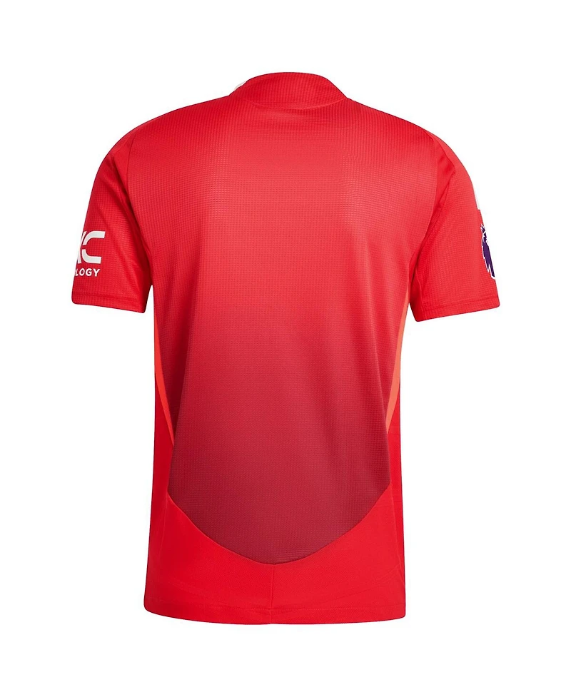 Adidas Men's Red Manchester United 2024/25 Home Authentic Patch Jersey