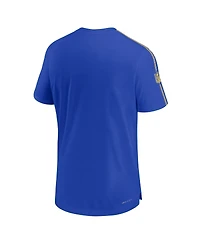 Nike Men's Royal Los Angeles Rams 2024 Sideline Coach Uv Performance T-Shirt
