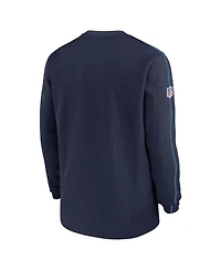Nike Men's Navy Tennessee Titans 2024 Sideline Coaches Long Sleeve Top