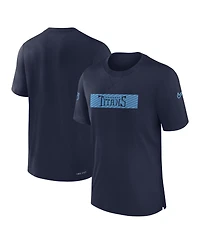 Nike Men's Navy Tennessee Titans Sideline Player Performance T-Shirt