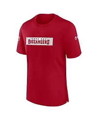 Nike Men's Red Tampa Bay Buccaneers Sideline Player Performance T-Shirt