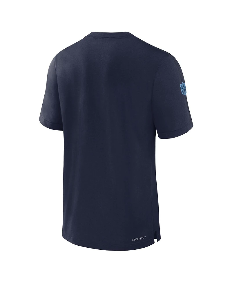 Nike Men's Navy Tennessee Titans Sideline Player Performance T-Shirt