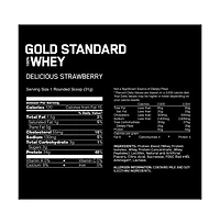 Optimum Nutrition, Gold Standard 100% Whey Protein Powder, Delicious Strawberry, 5 lb, 73 Servings