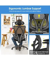 Skonyon High Back Mesh Executive Chair with Adjustable Lumbar Support