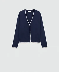 Mango Women's Contrasting Finish Cardigan