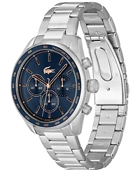 Lacoste Men's Boston Silver Stainless Steel Watch 42mm