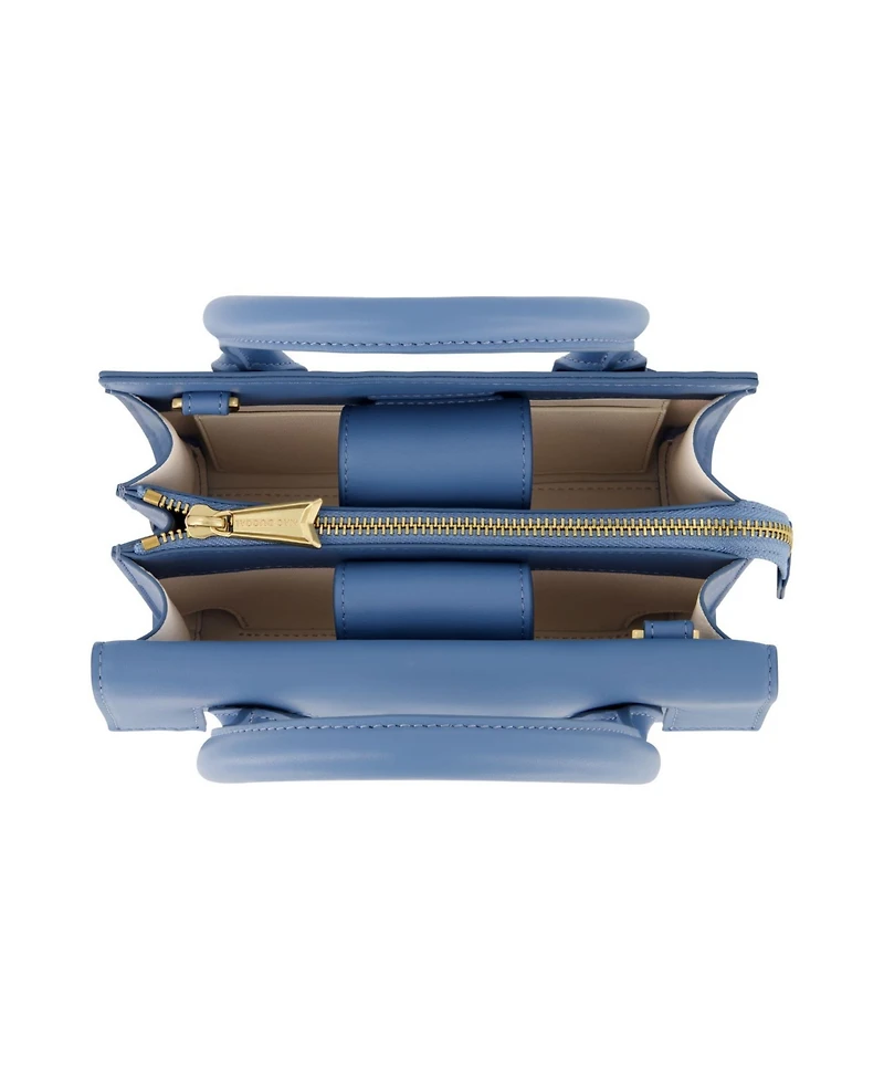 Gold Plated Hardware Small Leather Tote Bag