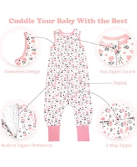 Bublo Baby Toddler Feet Sleep Sack, Wearable Blanket, Two-Way Zipper, 1 Pack Set