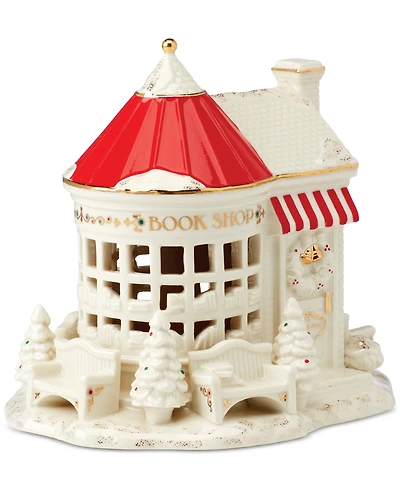 Lenox Mistletoe Park Village Book Store Lit Figurine, Exclusively at Macy's