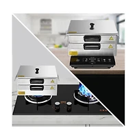WeChef 2 Layer Rice Noodle Roll Steamer Machine Stainless Steel Extra Tray Cheung Fun