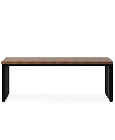 Tribesigns 6.56 ft Conference Table, Large Rectangle Meeting Seminar Table, Industrial Long Business Table for 6-8 People (without Chair)
