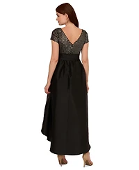Adrianna Papell Women's Sequin High-Low Dress