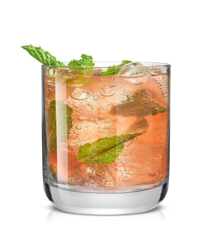 JoyJolt Faye Double Old Fashioned Whiskey Glasses, Set of 6